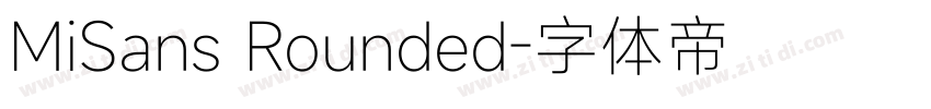 MiSans Rounded字体转换